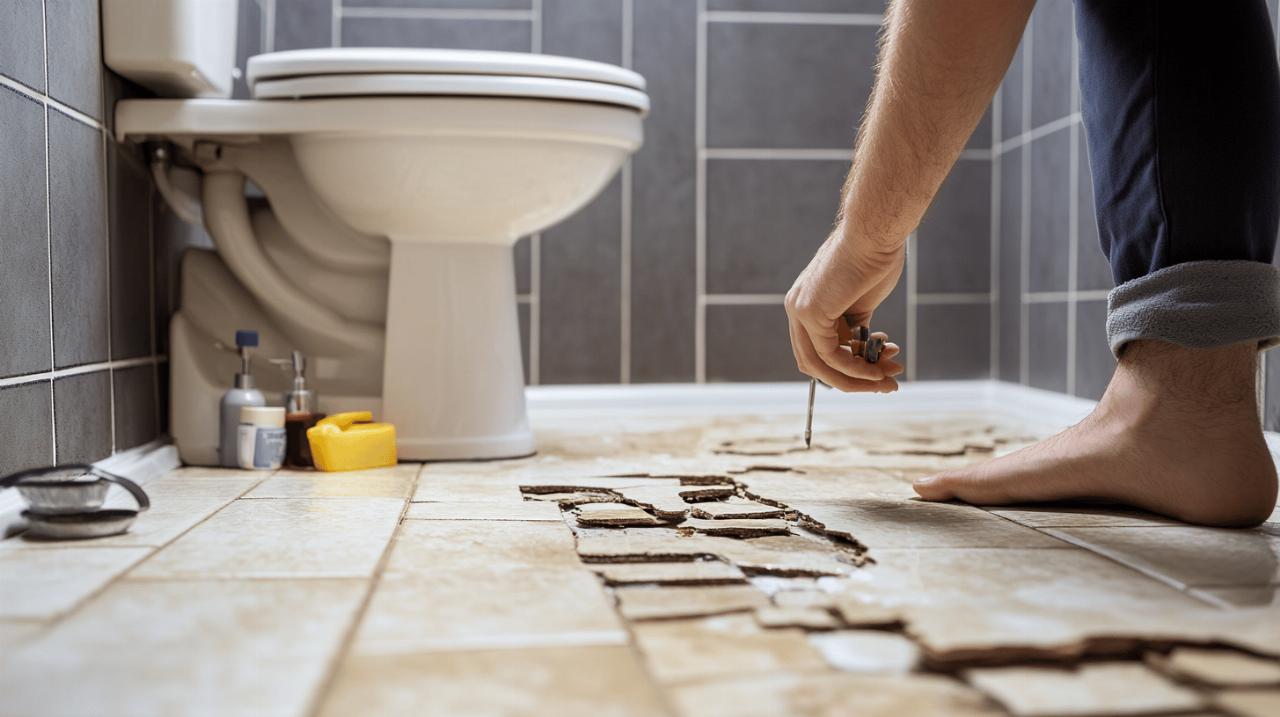 Comment verifier une fuite entre un WC et le carrelage : les signes qui ne trompent pas